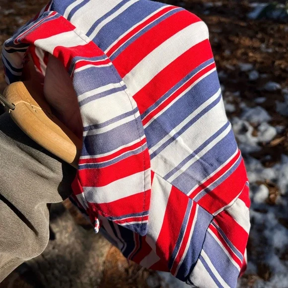 70s Handmade USA Red White & Blue Striped Blazer Jacket America Patriotic - Picture 9 of 15